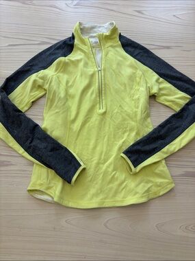 Lululemon Half-Zip Pullover with Charcoal Contrast Sleeves